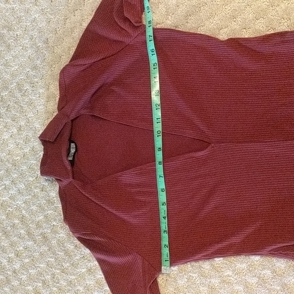 Reformation dress turtleneck deep v cutout long sleeve - Picture 6 of 8